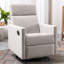 Chaise berçante moderne rembourrée avec sièges moelleux, pivotant et inclinable pour un confort ultime-1595568225