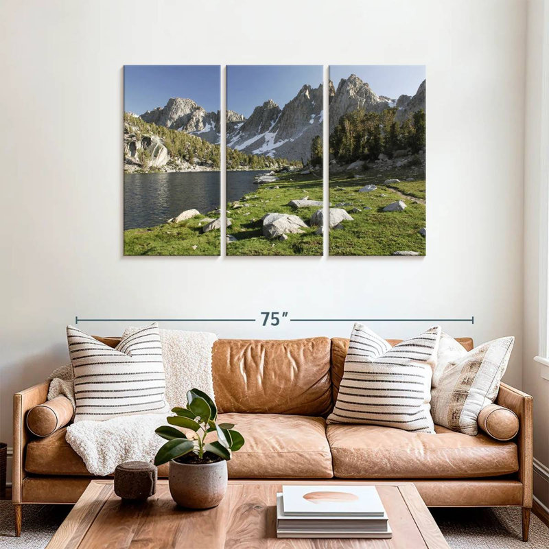 Alvord Alpine Lake In Sierra Nevada, 36" H x 57" W