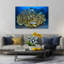 Vibrant Fish School Serene Vibrant Contemporary Fish Nature Ocean Wall Art Print-43421742
