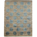Manchuria Wool Geometric Area Rug in Gray