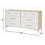 Commode 8 tiroirs Biscayne