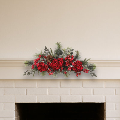 Holiday Hydrangea Silk Wreath