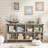 Farmhouse Wood Long Storage Organizer Bookcase-19013273-33435129