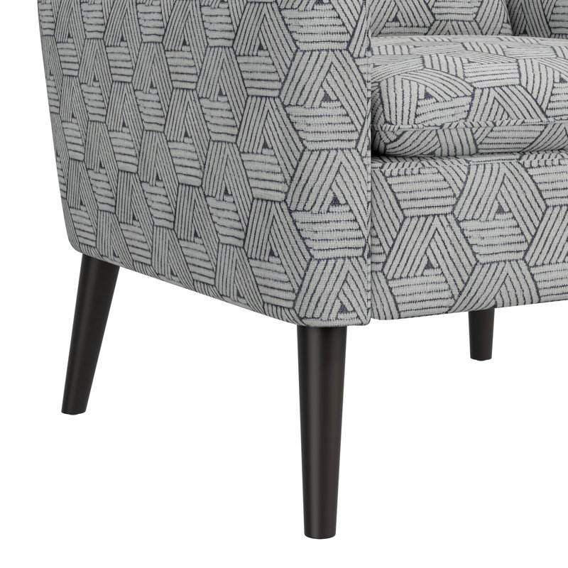Fauteuil de 29,5 po de largeur conforme Mais11 CAL Mais7, Polyester gris