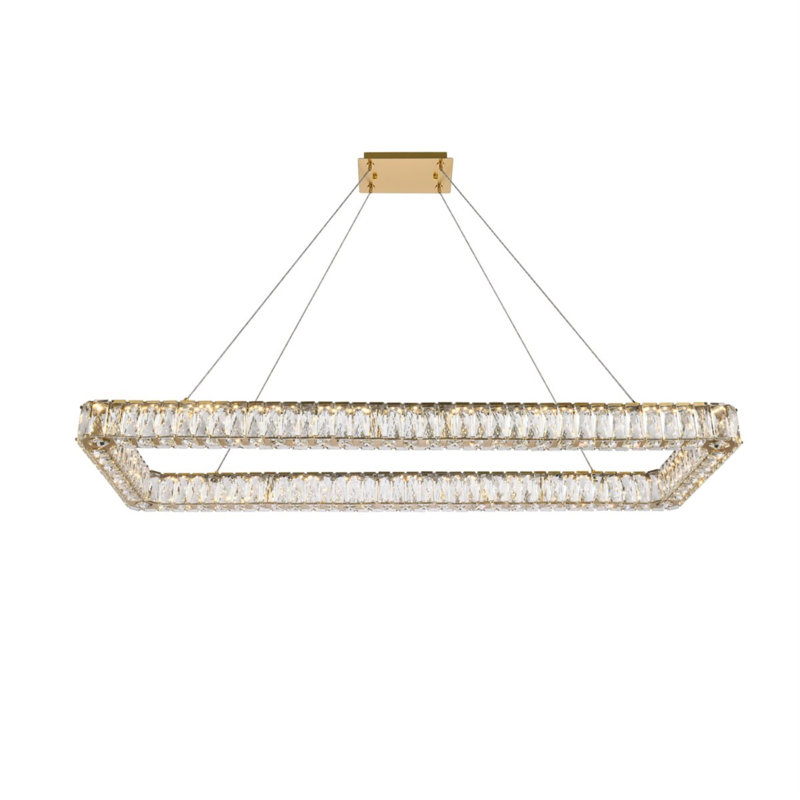 Maart 1 - Light Pendant, 80" H x 50" W x 19" D, Gold