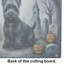 Scottish Terrier Spooky Halloween Glass Cutting Board Large