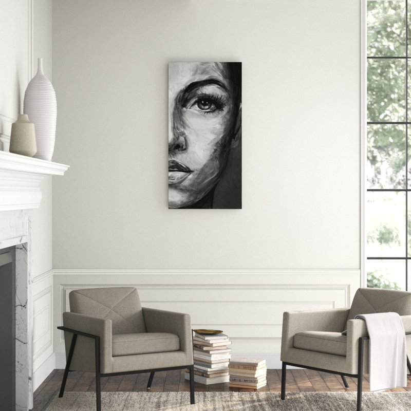 Face II Print by Jacob Lincoln, Image Brush Gel, 72" H x 36" W
