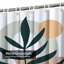 Boho Minimalist Botanical Neutral Floral Shower Curtain with 12 Hooks-1703745650