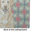 Planche à découper en verre jaune Labrador Retriever