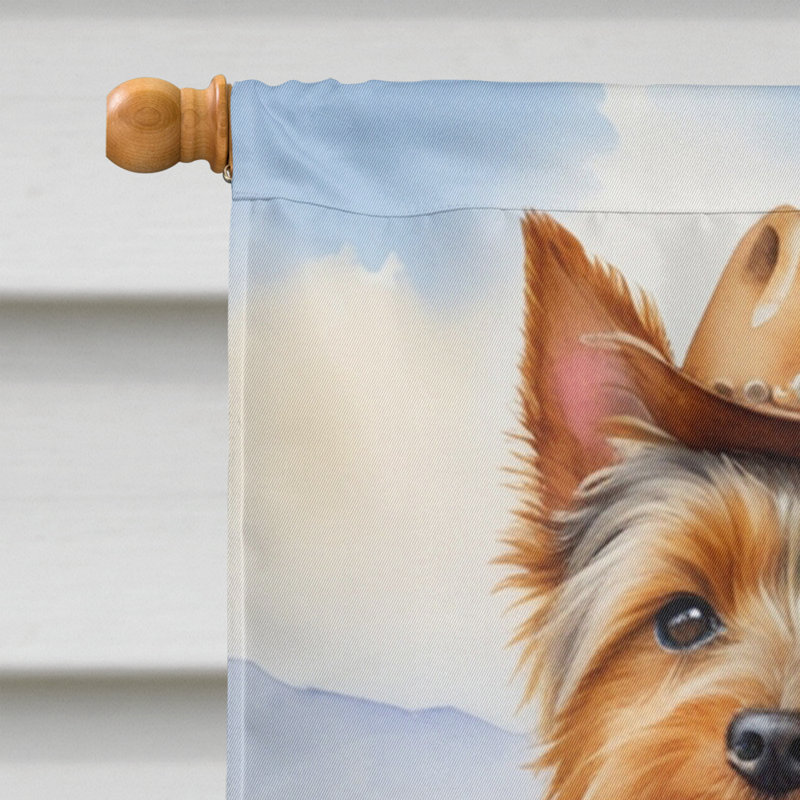 Drapeau Cowboy Welcome House, Terrier australien
