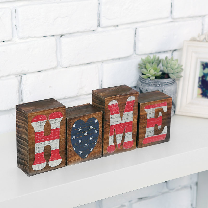 Text & Numbers Letter Block