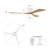 52'' 3 - Blade Modern Solid Wood Ceiling Fan With Remote Control And Light Kit-1539869418-1539869417