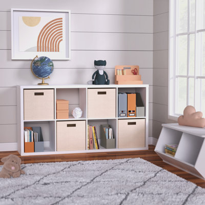 Decorative 8-Cube Bookcase