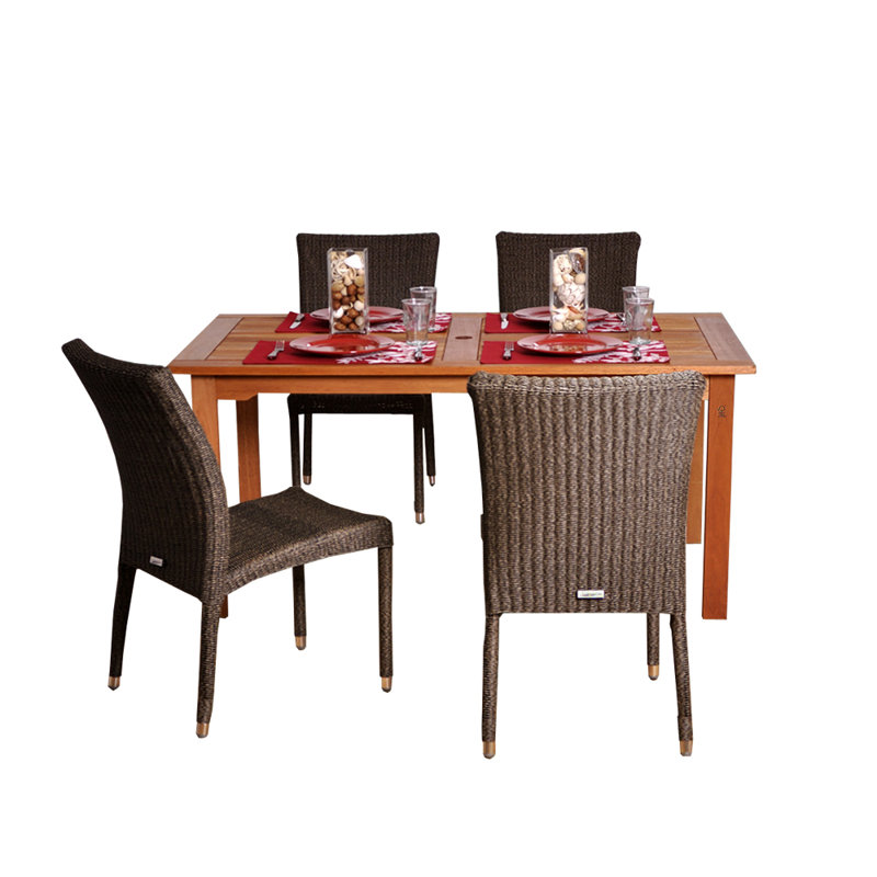 Ensemble repas d'extérieur 5 pièces Aelicia
