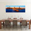 Sunrise at Navy Pier Lake Michigan Chicago Cook County Illinois USA 1 Piece Wrapped Canvas Panoramic Wall Art-1638021040