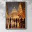 «Christmas Holiday Art DCC XXXVII», reproduction d'art encadrée - bois massif XMA171242-407252666