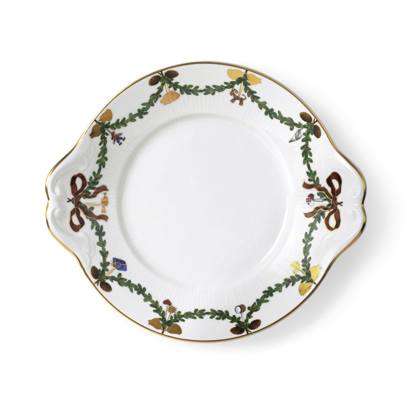 Star Fluted Christmas Dish 10.75"