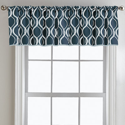 Kristy Geometric Tailored Window Valance