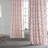 Gingras Coastal Leaf Cascade Printed Cotton Room Darkening Curtains - Single Panel-1753917786-1753917766