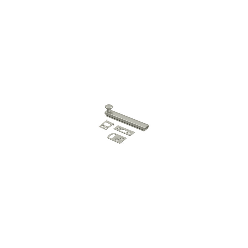 Deltana 4SBCS26 4" Surface Bolt, Concealed Screw, HD in Polished Chrome, Antique Nickel