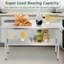 Table de travail en acier inoxydable avec table de préparation en métal-110983306
