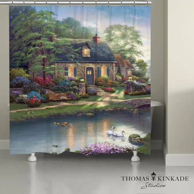 Thomas Kinkade A Winter Retreat Memory Foam Rug