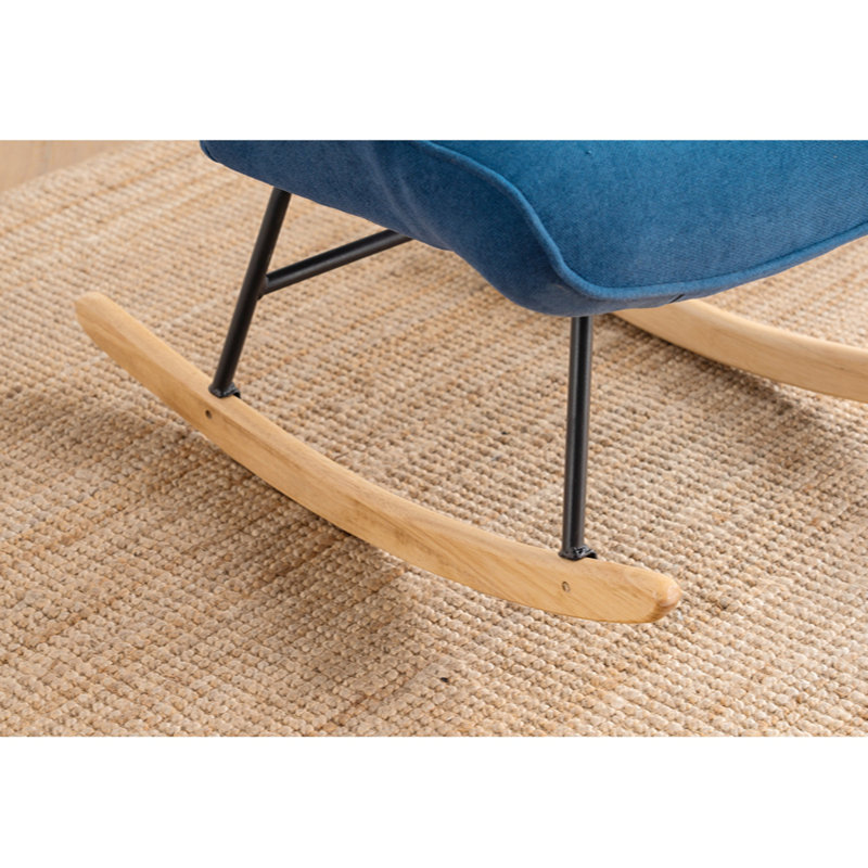 Chaise berçante Khurshida, Bleu