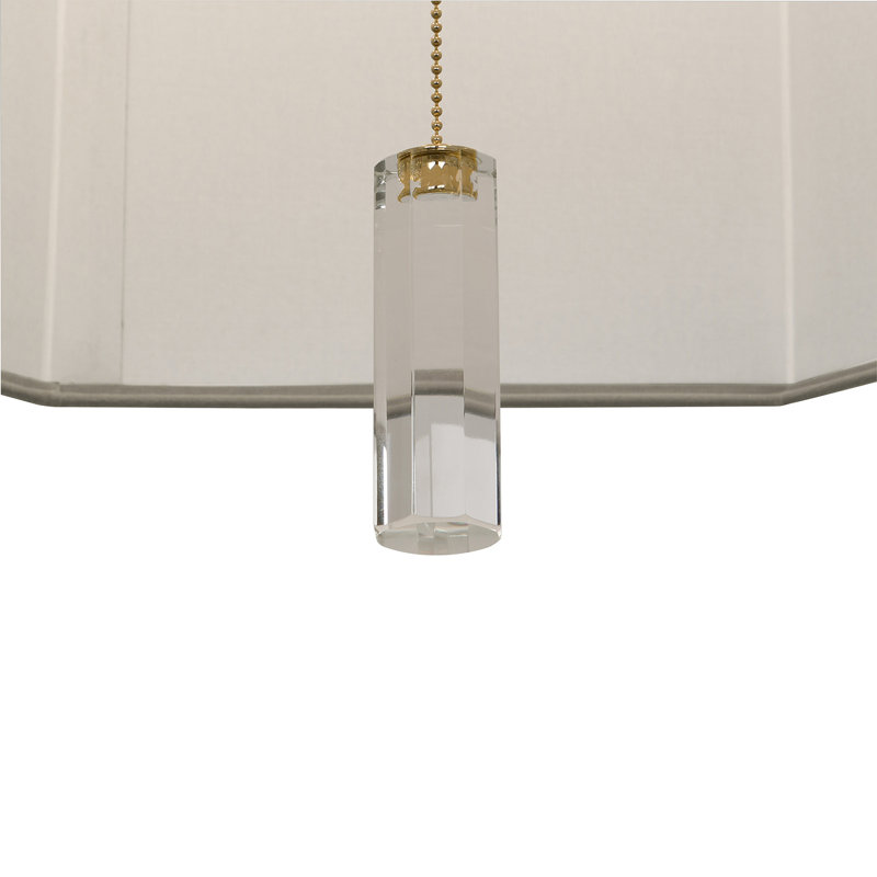 Kate 6 - Light Chandelier, Modern Brass, Smoke Gray