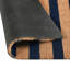 Striped 24"x57" Doormat Choir Front and PVC Backing Ivory and Natural-1233369968