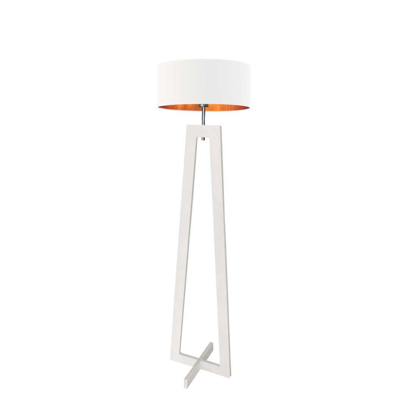 Nave 148cm Traditional Floor Lamp, White, White
