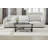 43.3" 4 Legs Glass Base Rectangle Coffee Table With Storage And Metal Legs