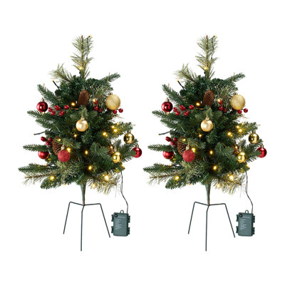 2.13' H Lighted Artificial Christmas Tree
