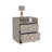 York Nightstand, Superior Top, Two Drawers, Four Casters
