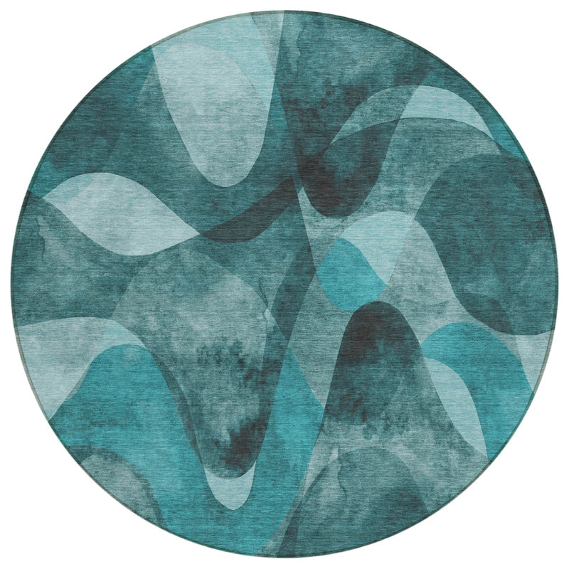 Tapis extérieur rond 8 pi
