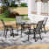 Aaronson 4 - Person Metal Patio Dining Set with Square Table