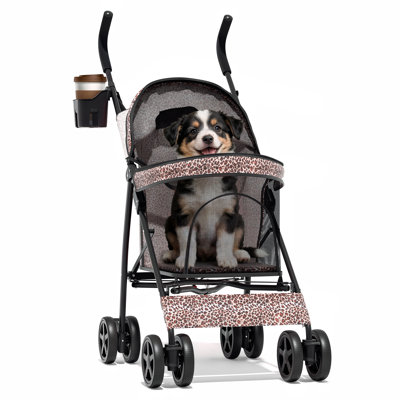 Poussette pour chien avec poussette réglable