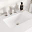 Acclaim 26 po Meuble-lavabo simple blanc avec comptoir en quartz Carrara et lavabo en porcelaine encastré-1902840199-1902840198