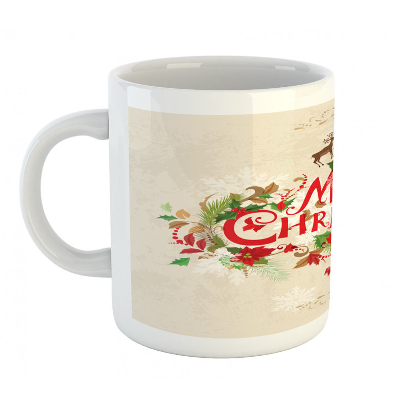 Grande tasse à café xmas voeu