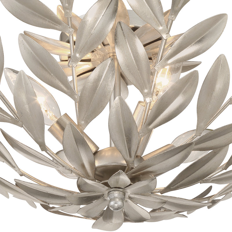  Plafonnier semi-encastré 20,75 po Taliaferro, Argent argent