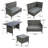 Abinesh Rattan Wicker 9 - Person Seating Group with Cushions