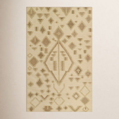 Arlan Natural Hand-Woven Geometric Rug