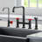 KRAUS Urbix Industrial Bridge Kitchen Faucet and Water Filter Faucet Combo-50465764