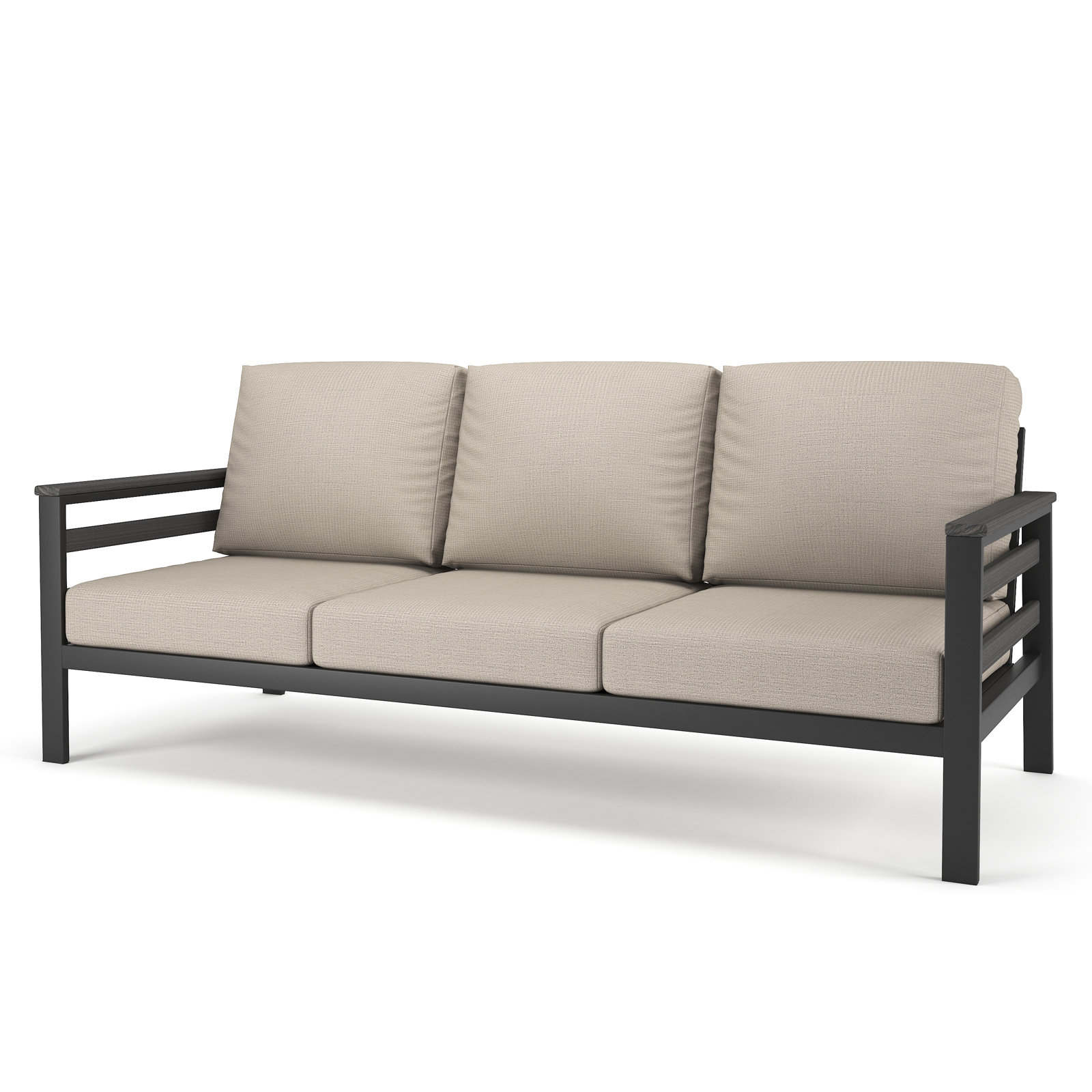 Townsend 80" Sunbrella® Patio Sofa, Cast Silver Sunbrella®, Coastal Grey