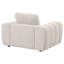 Chaise d'appoint rembourrée en chenille Bantry ivoire-1680223840