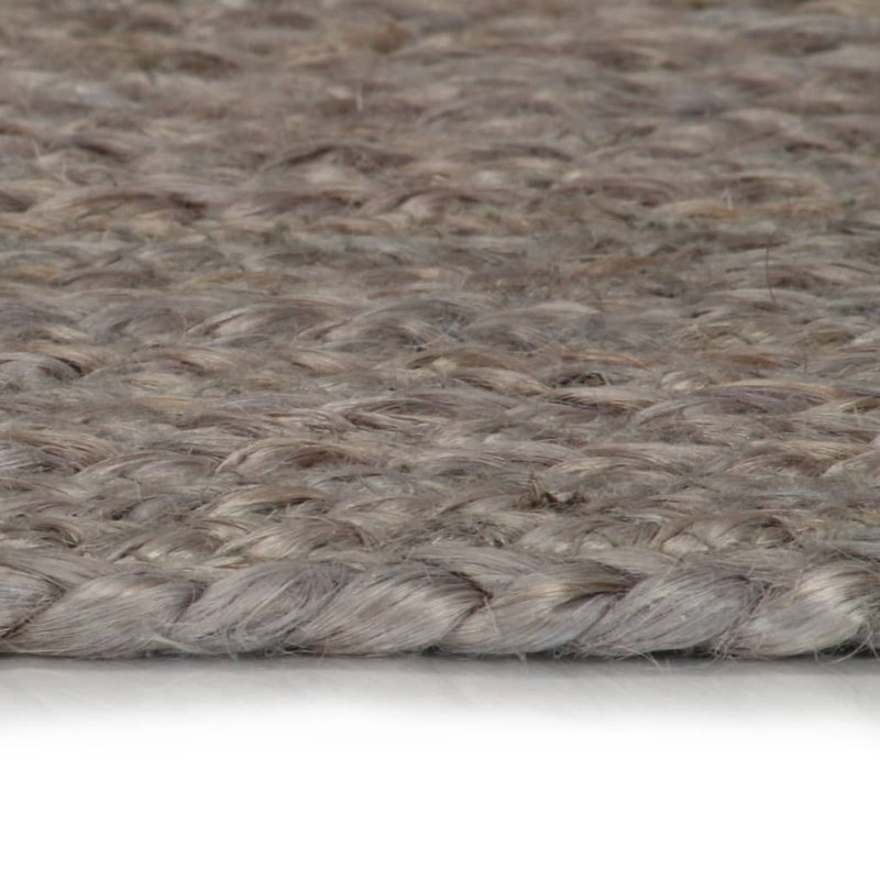 Round Solid Colour Hand Woven Area Rug, Round 150cm