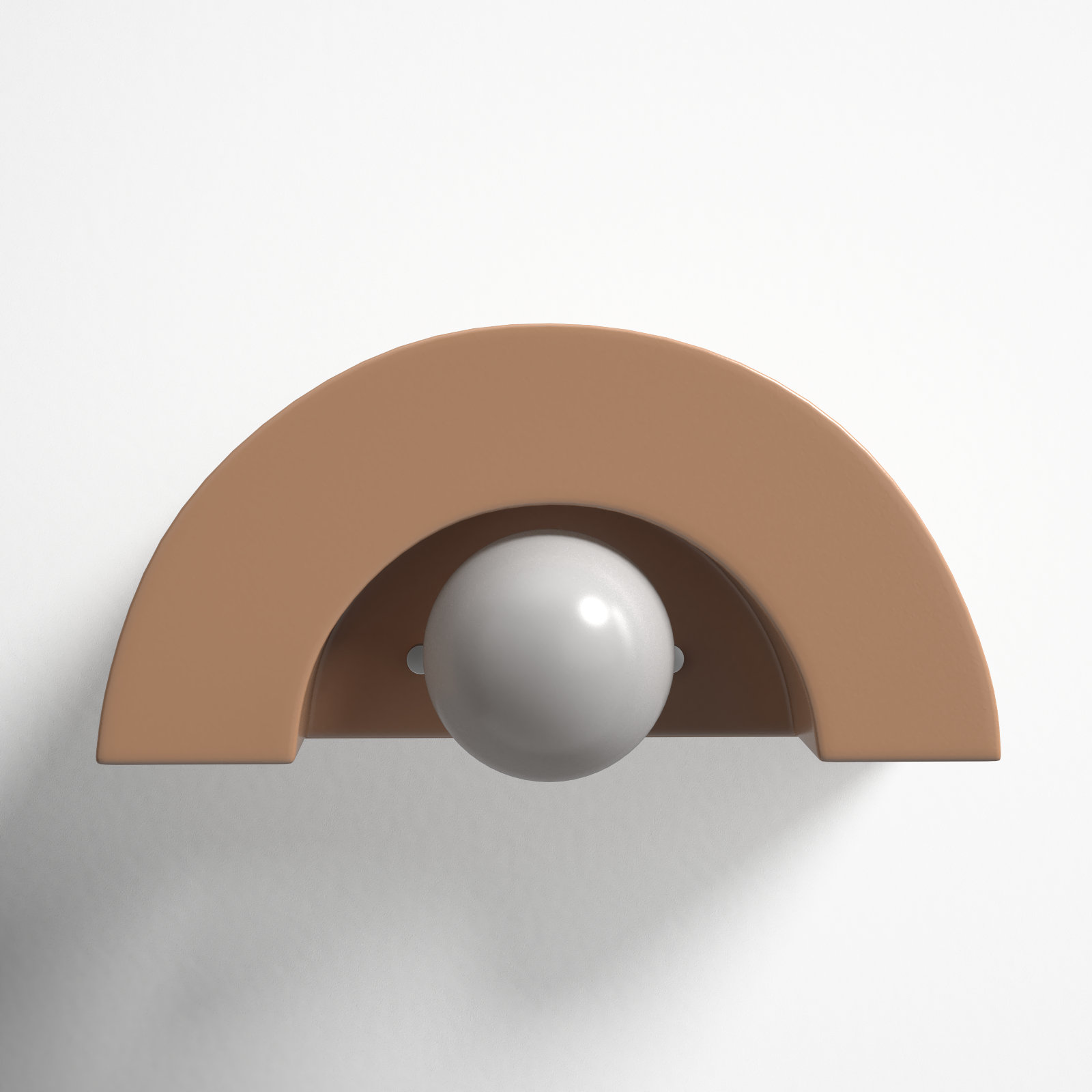Payam Single Light Dimmable Demilune Sconce, Antique Patina