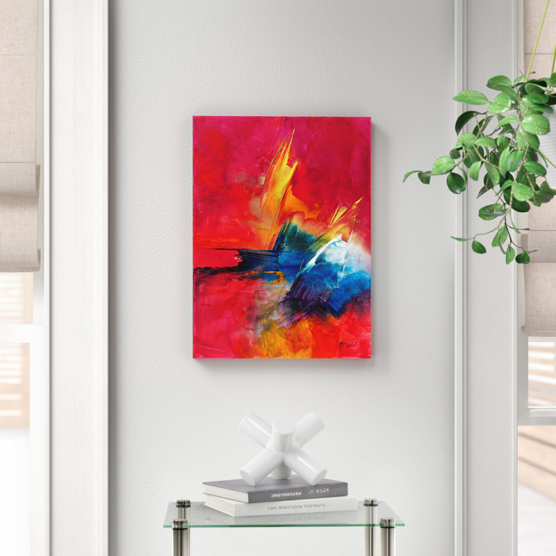 «Desert Dance», reproduction de peinture acrylique sur toile tendue, H 19 po x l 14 po x P 2 po