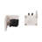 Modern Metal and Marble Hand Gesture Bookends, Decorative Stone and Aluminum Display Accents, Set of 2-998991113
