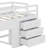 Loft Bed With Drawers And Shelf-459839316