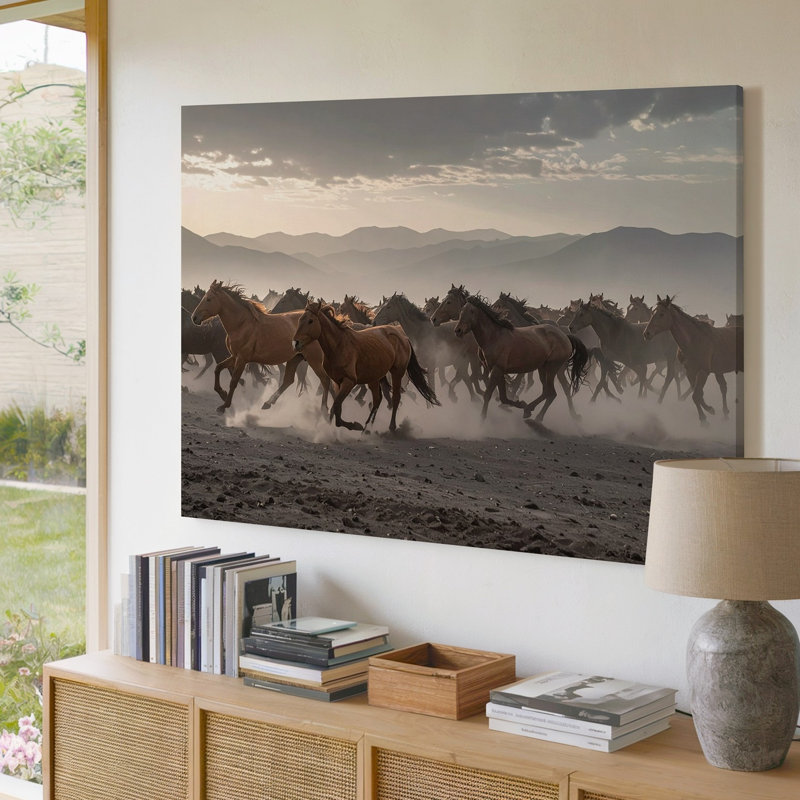 Toile, art mural Herd In Motion, H 9 po x l 12 po